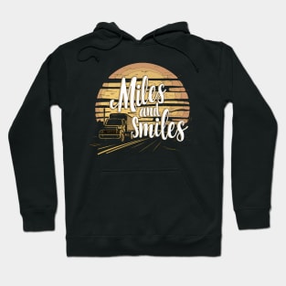 Funny American Trucker Sunset Hoodie